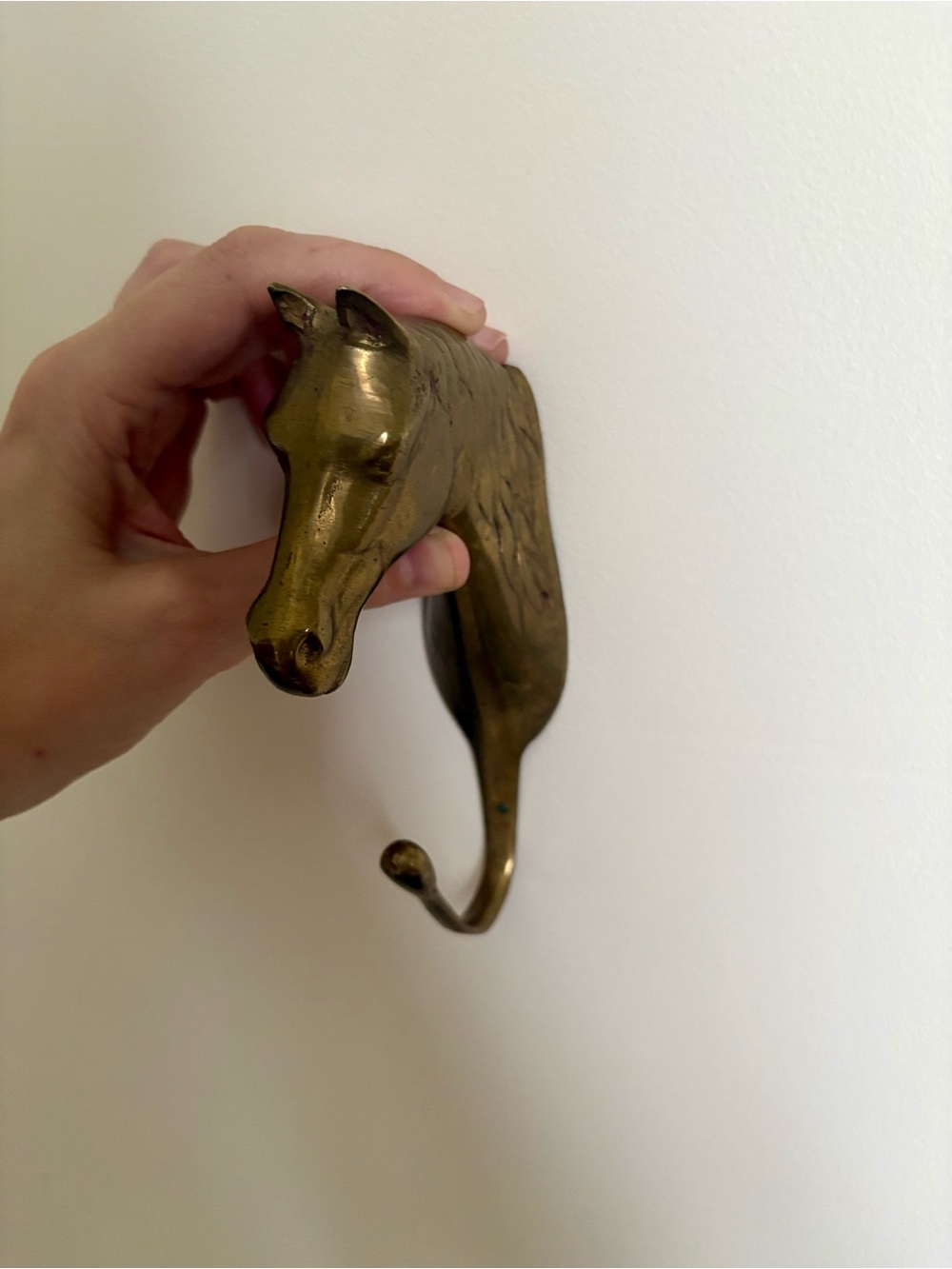 Brass Horse Head Wall Hook